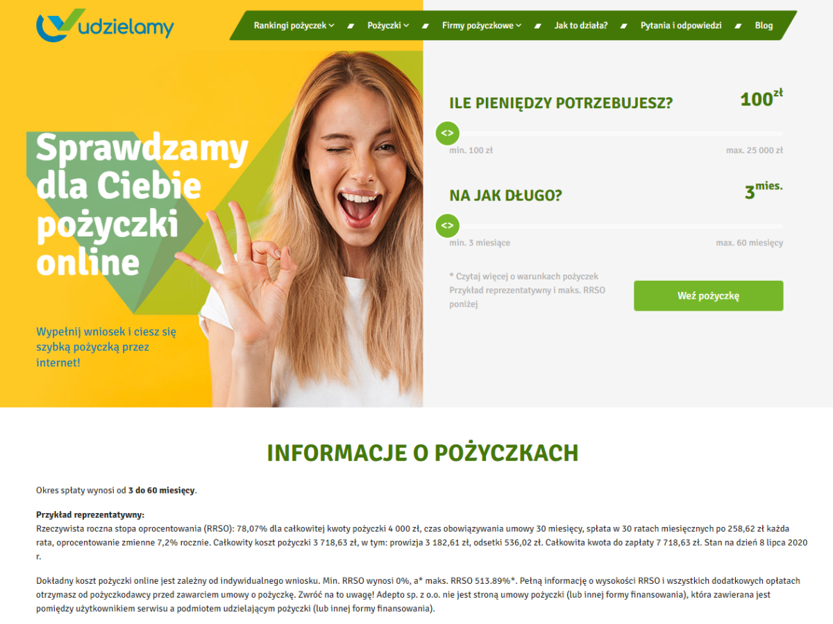 Udzielamy.pl Pożyczki online